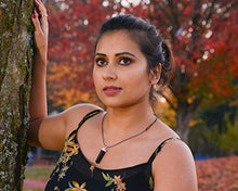 Load image into Gallery viewer, Raw Black Tourmaline Crystal Healing Pendant Necklace –Protection Negative Energy Cleanser Natural Stress Aid Soothe Mind Emotions - Authentic Stone on Silver Plated 18" Chain Chakra Healing Charm