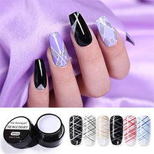 Load image into Gallery viewer, NICOLE DIARY 6 Colors Spider Nail Gel Nail Polish UV/LED Gel Nail Art Wire Drawing Gel Graffiti Painting Gel Varnish with Painting Dotting Pen Gel Nail Polish DIY Design Tool