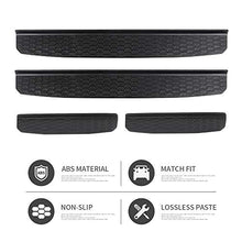 Load image into Gallery viewer, CheroCar Door Sill Guards Entry Scuff Plate Cover Door Sill Guards Entry Scuff Plate Cover Jeep Wrangler Accessories(for 2018-2022 JL JLU & 2020-2022 JT (Black)