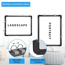 Load image into Gallery viewer, Small Dry Erase Board White Board - 12" X 16" Hanging Magnetic Whiteboard for Wall with Markers and Magnets Personal White Boards for Students Mini Dry Erase Board for Kids Kitchen Grocery List(BLACK)