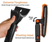 Load image into Gallery viewer, Snow MOOver 39" Extendable Snow Brush with Squeegee and Ice Scraper - Foam Grip - Auto Windshield Snowbrush - no Scratch Removal Tool - Car Truck SUV Winter Remover