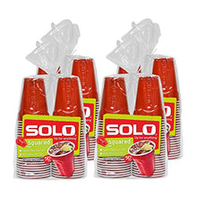 Load image into Gallery viewer, SOLO Cup Company Red Squared Plastic Party, 18 Ounce, 200 Count