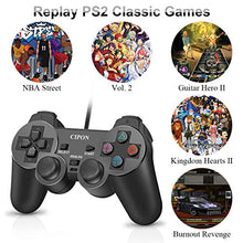 Load image into Gallery viewer, PS2 Controller Wired, CIPON Black Remote for Sony Playstation 2 Console