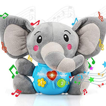 Load image into Gallery viewer, STEAM Life Baby Toys 0 3 6 12 Months - Plush Elephant Infant Toys - Newborn Baby Musical Toys for Baby 6 to 12 Months - Light Up Baby Toys for Boys Girls Toddlers - Baby Gifts for 0 3 6 9 12 Month