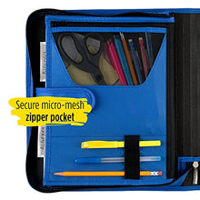 Load image into Gallery viewer, Five Star Zipper Binder, 1-1/2 Inch 3 Ring Binder, 3-Pocket Expanding File, Durable, Blue (72202)
