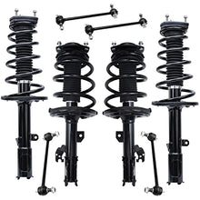 Load image into Gallery viewer, Detroit Axle - Front and Rear Strut w/Coil Spring Assembly Sway Bar Links Replacement for 2007-2011 Toyota Camry - 8pc Set