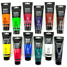 Load image into Gallery viewer, Liquitex BASICS 6 Tube Acrylic Paint Set, 22ml, Fluorescent