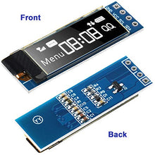 Load image into Gallery viewer, 5 Pieces I2C Display Module 0.91 Inch I2C OLED Display Module I2C OLED Screen Driver DC 3.3V~5V (White Display Color)