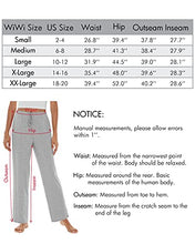 Load image into Gallery viewer, WiWi Bamboo Pajama Pants for Women Soft Sweatpants Casual Wide Leg Bottoms Drawstring Sleep Pant S-XXL, Wine Red, Medium