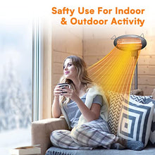 Load image into Gallery viewer, Outdoor Patio Heater - 1500W Adjustable Outdoor Electric Heater with 3 Level Heating Modes, Outdoor Heater with 3s Fast Heating Up, Waterproof & Tip-Over Protection, Garden, Balcony, Garage Use
