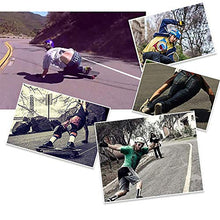 Load image into Gallery viewer, LOSENKA Skateboard Gloves with Sliders,Standard Longboard Downhill Slide Gloves Skate Gloves with 2 Set Slider Puck Set (Black)