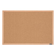 Load image into Gallery viewer, Quartet Cork Board Bulletin Board, 23" x 35" Framed Corkboard, Oak Frame, Decorative Hanging Pin Board, Perfect for Office & Home Decor, Home School Message Board or Vision Board (35-380352)