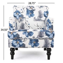 Load image into Gallery viewer, Christopher Knight Home Boaz Fabric Club Chair, Floral Print