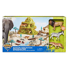 Load image into Gallery viewer, Animal Zone Safari Figure Mountain Playset, for Ages 3-6, 30 Pieces