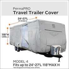 Load image into Gallery viewer, Classic Accessories PermaPRO Lightweight Ripstop and Water Repellent Cover, for 24' - 27' Travel Trailers, 80-137-171001-00