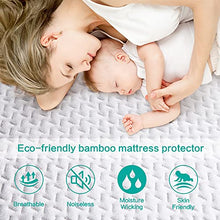 Load image into Gallery viewer, TASTELIFE Premium Bamboo King Size Waterproof Mattress Protector Pad Cooling & Ultra-Soft Breathable Bed Mattress Cover Fitted 8"-21" Deep Pocket Vinyl Free