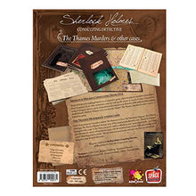 Load image into Gallery viewer, Sherlock Holmes Consulting Detective - The Thames Murders & Other Cases Board Game | Mystery Game for Teens and Adults | Ages 14+ | 1-8 Players | Average Playtime 90 Min. | Made by Space Cowboys