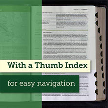 Load image into Gallery viewer, Tyndale NLT Life Application Study Bible, Third Edition, Large Print (Genuine Leather, Brown, Indexed, Red Letter) – New Living Translation Bible, Large Print Study Bible for Enhanced Readability
