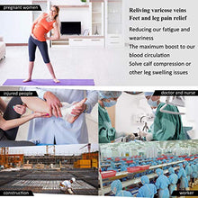 Load image into Gallery viewer, SuMade Mens Lightweight Compression Socks, Womens Workout Breathable Athletic Hospital Graduated 20-30 mmHg Long Fashion Traveling Flight Running Socks for Circulation Pain 1 Pair (Black, L)