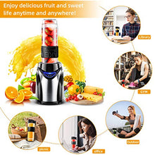Load image into Gallery viewer, Portable Blender, HOKEKI Personal Blender for Shakes and Smoothies Mini Electric Food Blenders with Travel Lid for Sports,Travel,Gym,20 oz