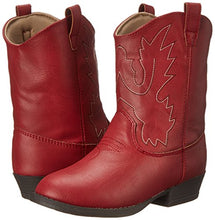 Load image into Gallery viewer, Baby Deer Kids' Pointed Toe Western Boot, Red, 10 Toddler