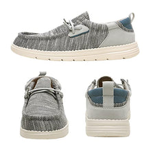 Load image into Gallery viewer, Bruno Marc Men's SBLS2210M Slip-on Loafers Stretch Casual Shoes Lightweight Comfortable Boat Shoes, Grey, Size 10