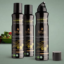 Load image into Gallery viewer, Organic Extra Virgin Olive Oil Spray, Polyphenol Rich Moroccan Oil, Cooking Spray Non Stick, Cold Pressed EVOO Oil, Hydroxytyrosol Keto Olive Oil, 5.4 fl oz. Bottle, Pack of 3