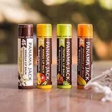 Load image into Gallery viewer, Panama Jack Sunscreen Lip Balm - SPF 45, Flavor Pack, Broad Spectrum UVA-UVB Sunscreen Protection, Prevents & Soothes Dry, Chapped Lips