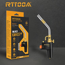 Load image into Gallery viewer, High Intensity Propane Torch Head, GJ-8000 Trigger Start Mapp Gas Torch Map Gas Torch Kit with Self Ignition, Pencil Flame Welding Torch Fuel by MAPP, MAP/PRO, Propane torch Kit(CSA Certified)
