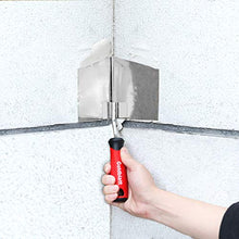 Load image into Gallery viewer, Goldblatt 2 Piece Drywall Corner Tool Set, 5'' Outside Corner Knife & 3-1/2'' Inside Corner Knife, with Soft Grip Handle - Stainless Steel Sheetrock External Corner Trowel & Internal Corner Trowel