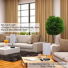 Load image into Gallery viewer, USB Table Lamp, Aooshine Bedside Table Lamps with 2 Useful USB Charging Ports, Solid Wood Nightstand Lamp with Grey Fabric Shade, Ambient Light Perfect for Bedroom, Living Room, Study Room (Pack of 2)
