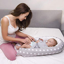 Load image into Gallery viewer, Newborn Lounger, KOBWA Portable Soft Breathable Baby Bed, Removable Cover Baby Bionic Bed for Infants Toddlers - 100% Cotton Crib Mattress for Bedroom Travel