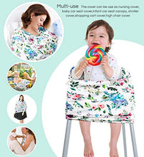 Load image into Gallery viewer, Baby-Car-Seat-Covers-ACRABROS Multifunctional Infant Car Seat Canopy,Nursing Cover Breastfeeding Scarf Soft Breathable Stretchy 360 Coverage,for Boys Girls