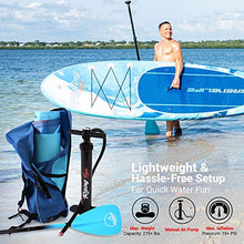 Load image into Gallery viewer, SereneLife Inflatable Stand Up Paddle Board (6 Inches Thick) with Premium SUP Accessories & Carry Bag | Wide Stance, Bottom Fin for Paddling, Surf Control, Non-Slip Deck | Youth & Adult Standing Boat