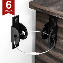 Load image into Gallery viewer, Furniture Straps for Baby Proofing (6 Pack), Child Proofing Metal Furniture Anchors, Secure 400 Pound Falling Furniture Prevention Straps Kids Toddler Pet Furniture Safety Straps Earthquake Resistant