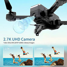 Load image into Gallery viewer, SNAPTAIN SP510 Foldable GPS FPV Drone with 2.7K Camera for Adults UHD Live Video RC Quadcopter for Beginners with GPS, Follow Me, Point of Interest, Waypoints, Long Control Range, Auto Return