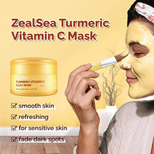 Load image into Gallery viewer, Clay Mask ZealSea Turmeric Clay Face Mask with Vitamin C 4.23 oz - Turmeric Mask for Dark Spots - Face Mask Skin Care Facial Mask for Brightening - Acne Control and Refining Pores Gift for Women Men