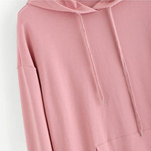 Load image into Gallery viewer, IEason,Womens Long Sleeve Heart Hoodie Sweatshirt Jumper Hooded Pullover Tops Blouse (3XL, Pink)