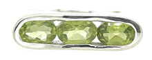 Load image into Gallery viewer, Genuine Green Peridot 925 Solid Sterling Silver Ring Size 5.75, 6, 6.75, 7, 7.75, 8, 9, 9.75, 10