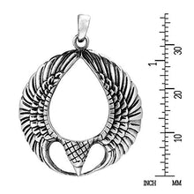 Load image into Gallery viewer, AeraVida Triumphant Eagle Wings .925 Sterling Silver Pendant