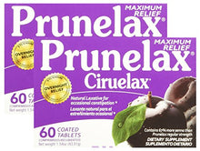 Load image into Gallery viewer, Prunelax Ciruelax Maximum Relief Natural Laxative for Occasional Constipation, 300 Tablets, Pack of 5