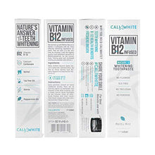 Load image into Gallery viewer, Cali White Vegan Whitening Toothpaste with Vitamin B12, Organic Mint, Fluoride-Free Toothpaste, SLS Free, Gluten-Free, Xylitol, Natural Toothpaste