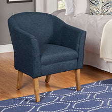 Load image into Gallery viewer, HomePop Chunky Textured Accent Chair, Blue