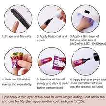 Load image into Gallery viewer, Makartt Nail Art Foil Glue Gel with Starry Sky Star Foil Stickers Set Nail Transfer Tips Manicure Art DIY 15ML, 20PCS (2.5cm100cm) Stickers, Nail Dryer Curing Lamp Required