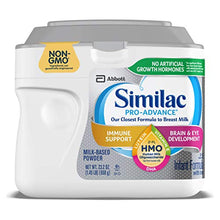 Load image into Gallery viewer, Similac Pro-Advance Non-GMO Infant Formula with Iron, with 2'-FL HMO, for Immune Support, Baby Formula, Powder, 23.2 Ounce