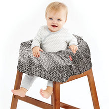 Load image into Gallery viewer, Skip Hop Baby Shopping Cart & High Chair Cover: Machine Washable Cart Liner with Padded Seat, Grey Feather