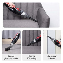 Load image into Gallery viewer, JIANLE 400w Household Portable Powerful Vacuum Cleaner, 2-in-1 Handheld/Rod Vacuum Cleaner, 360° Rotating Floor Brush, 15kpa Large Suction, for Home/Office/Cafe