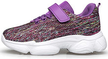 Load image into Gallery viewer, MURDESOT Kids Shoes Toddler Boys Girls Athletic Running Sports Strap Sneakers for Toddler/Little Kid/Big Kid 13 Purple