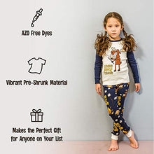 Load image into Gallery viewer, Lazy One Warm Long-Sleeve PJ Sets for Girls and Boys, Funny Animal Kids' Pajama Sets, Cozy, Comfy, Fishing (Asleep at The Reel, 8)