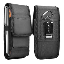 Load image into Gallery viewer, Njjex Cell Phone Holster for Samsung Galaxy S22 Ultra S21 S20+ S10 S9 Note 20 A01 A11 A21 A51 A71 A02S A12 A32 A42 A52 A13 iPhone 13 Pro Max 12 11 XS XR 7 8+ Nylon Belt Clip Holster Phone Holder Pouch